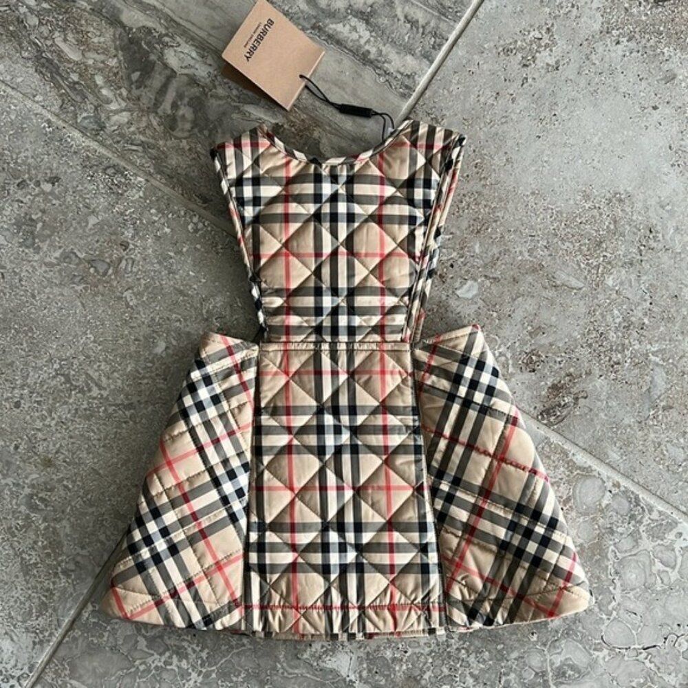 Burberry Halima Check-Print Quilted Jumper, NWT, Size 12 Mos - Picture 4 of 14